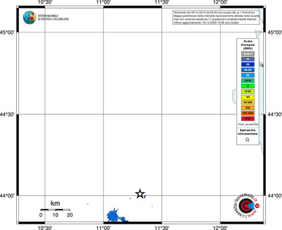 Mappa EMS - territori località