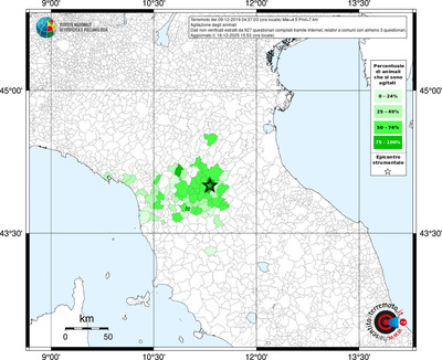 Mappa territorio comunale con almeno 3 questionari
