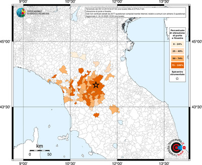 Mappa territorio comunale con almeno 3 questionari