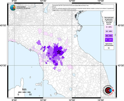 Mappa territorio comunale con almeno 3 questionari