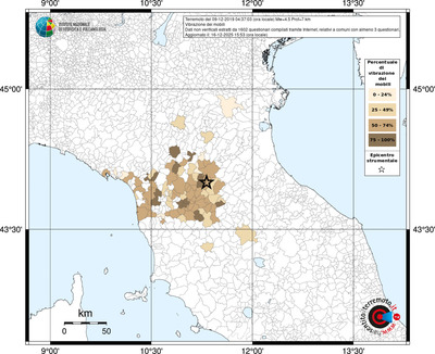Mappa territorio comunale con almeno 3 questionari