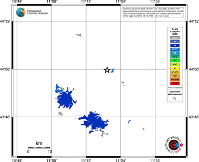 Mappa EMS - territori località