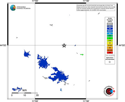 Mappa EMS - territori località