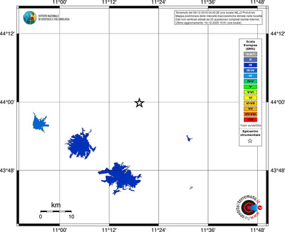 Mappa EMS - territori località