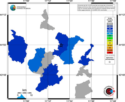 Mappa EMS - territori comuni
