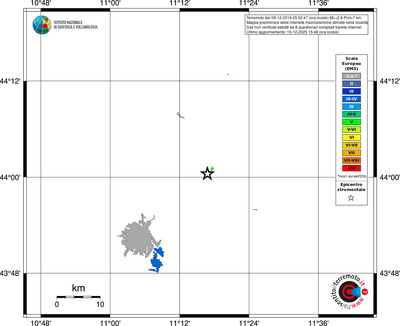 Mappa EMS - territori località