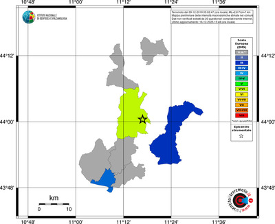 Mappa EMS - territori comuni
