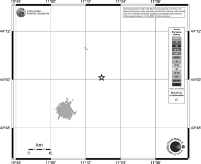 Mappa EMS - territori località