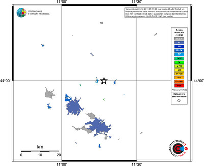 Mappa MCS - territori località