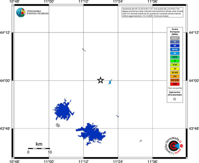 Mappa EMS - territori località