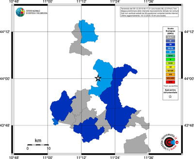 Mappa EMS - territori comuni