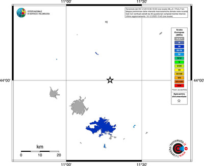 Mappa EMS - territori località