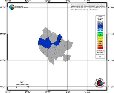 Mappa EMS - territori comuni