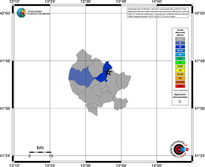 Mappa MCS - territori comuni