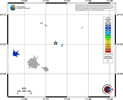 Mappa EMS - territori località