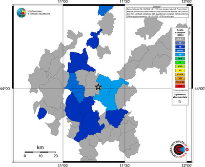 Mappa EMS - territori comuni
