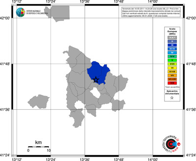 Mappa EMS - territori comuni