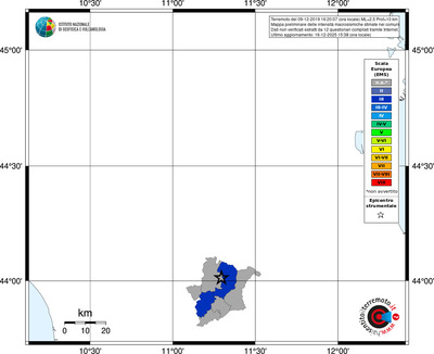 Mappa EMS - territori comuni