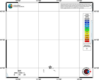 Mappa EMS - territori località