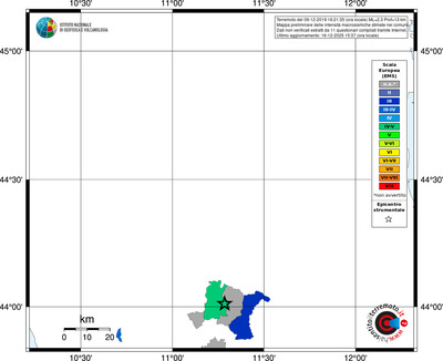 Mappa EMS - territori comuni