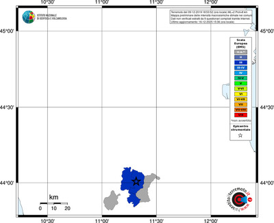 Mappa EMS - territori comuni