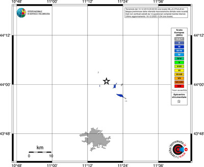 Mappa EMS - territori località