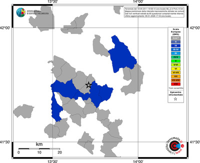 Mappa EMS - territori comuni