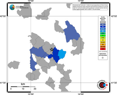Mappa MCS - territori comuni