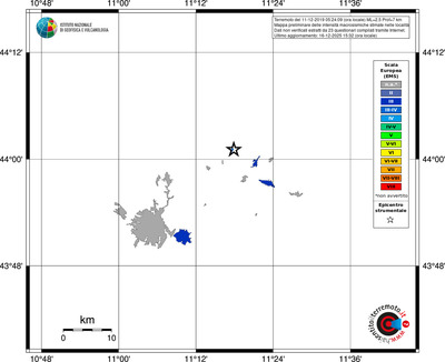 Mappa EMS - territori località