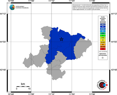 Mappa EMS - territori comuni