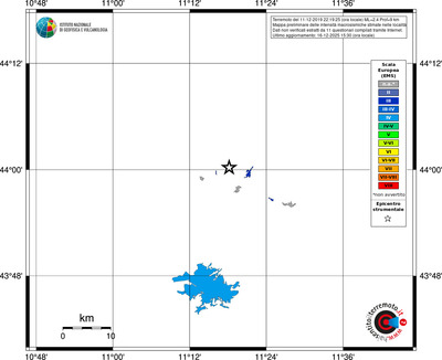 Mappa EMS - territori località