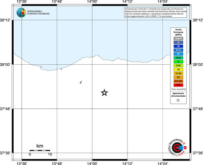 Mappa EMS - territori località