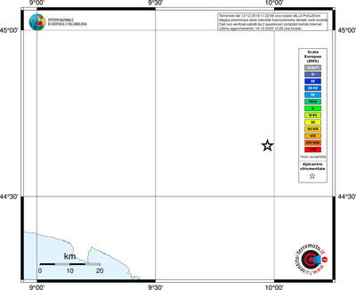 Mappa EMS - territori località