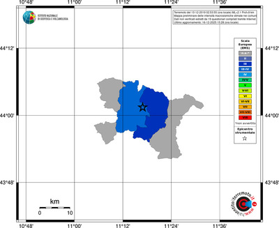 Mappa EMS - territori comuni