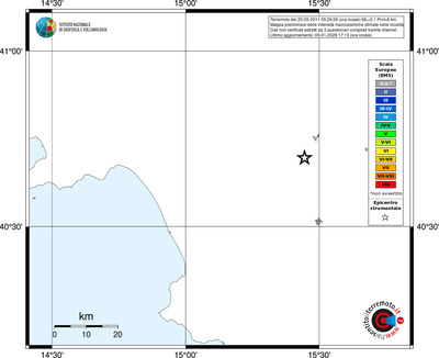 Mappa EMS - territori località