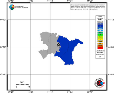 Mappa EMS - territori comuni
