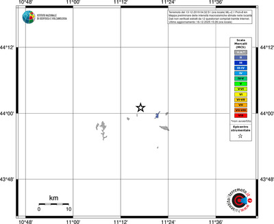 Mappa MCS - territori località