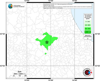Mappa territorio comunale con almeno 3 questionari