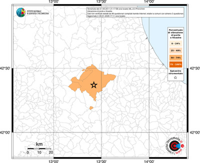 Mappa territorio comunale con almeno 3 questionari