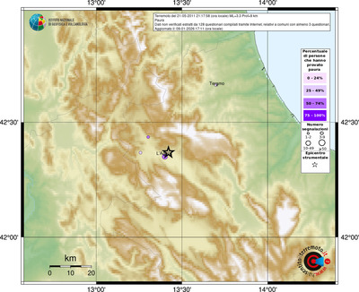 Mappa comuni con almeno 3 questionari