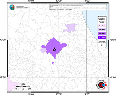 Mappa territorio comunale con almeno 3 questionari