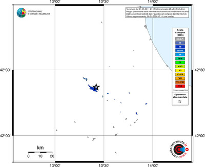 Mappa EMS - territori località