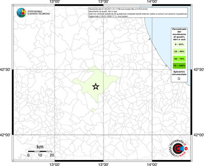 Mappa territorio comunale con almeno 3 questionari