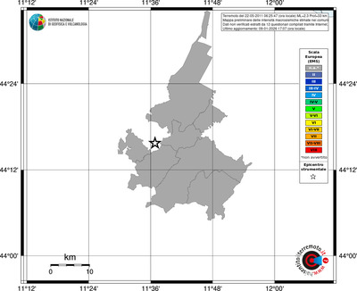 Mappa EMS - territori comuni