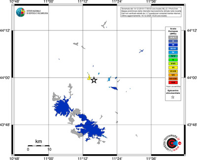 Mappa EMS - territori località