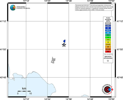 Mappa EMS - territori località