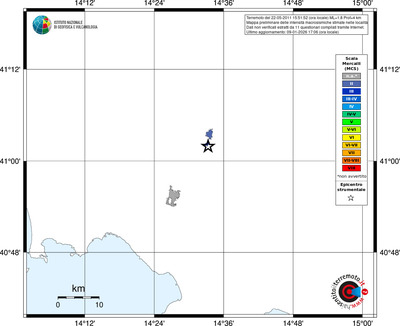 Mappa MCS - territori località