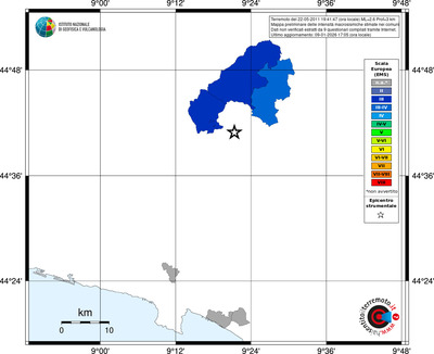 Mappa EMS - territori comuni