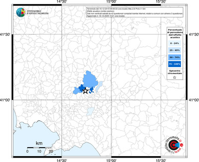 Mappa territorio comunale con almeno 3 questionari