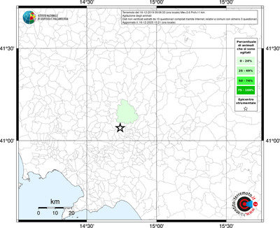 Mappa territorio comunale con almeno 3 questionari
